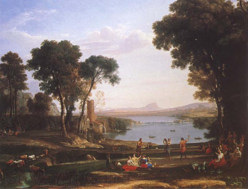 Claude Lorrain Landscape with Isaac and Rebecka brollop